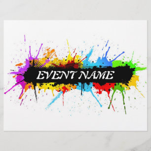 Grunge feest flyer