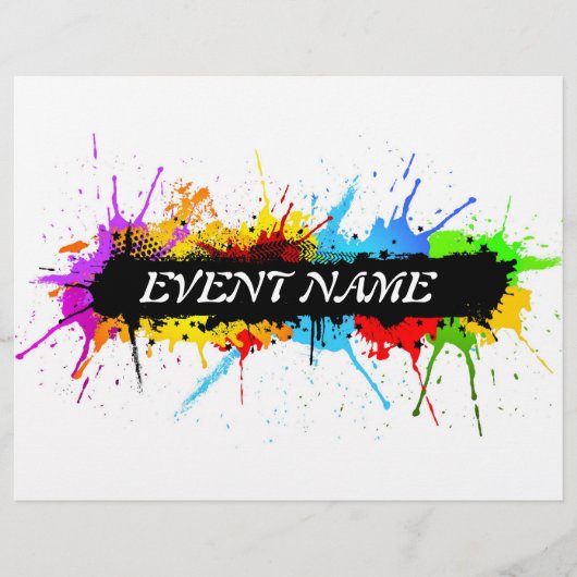 Grunge feest flyer (Voorkant)