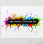 Grunge feest flyer (Achterkant)