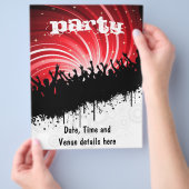 Grunge feestflyer flyer (Hand)