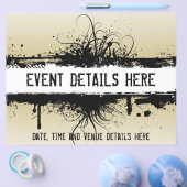 Grunge feestflyer flyer (Enkel)