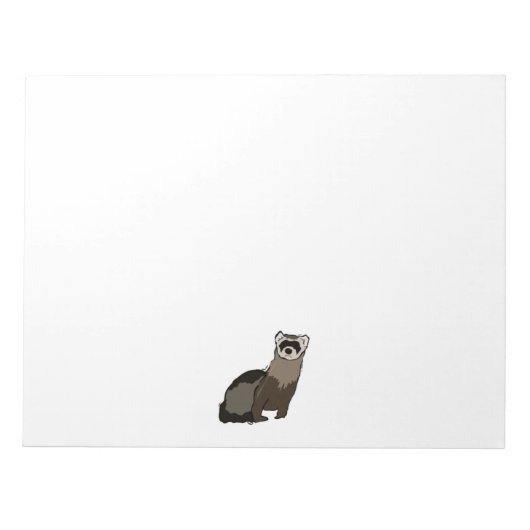 Grunge Ferret Notitieblok (Voorkant)