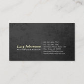 Grunge Fitness Personal Trainer Kettlebell Barbell Visitekaartje (Achterkant)