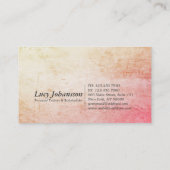 Grunge Fitness Personal Trainer Kettlebell Barbell Visitekaartje (Achterkant)