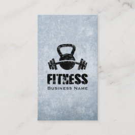 Grunge Fitness Personal Trainer Kettlebell Barbell Visitekaartje