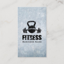 Grunge Fitness Personal Trainer Kettlebell Barbell Visitekaartje