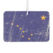 Grunge Flag Alaska Luchtverfrisser (Achterkant)