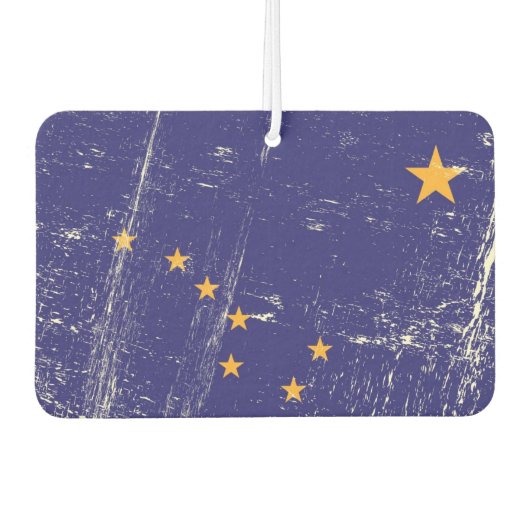 Grunge Flag Alaska Luchtverfrisser (Voorkant)