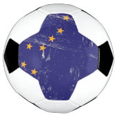Grunge Flag Alaska Voetbal (Gedraaid)