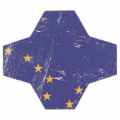 Grunge Flag Alaska Voetbal (Enkel)