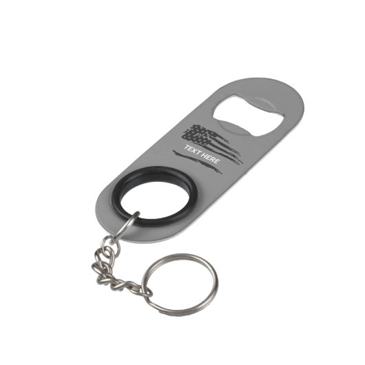 Grunge Flag Gray Correction Bottle Opener Mini Flessenopener (Achterkant Gekanteld)