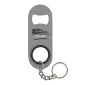 Grunge Flag Gray Correction Bottle Opener Mini Flessenopener (Achterkant)