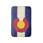 Grunge Flag van Colorado Badmat (Voorkant Verticaal)