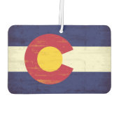 Grunge Flag van Colorado Luchtverfrisser (Achterkant)