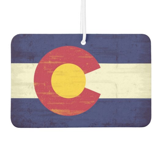 Grunge Flag van Colorado Luchtverfrisser (Voorkant)