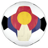 Grunge Flag van Colorado Voetbal (Gedraaid)