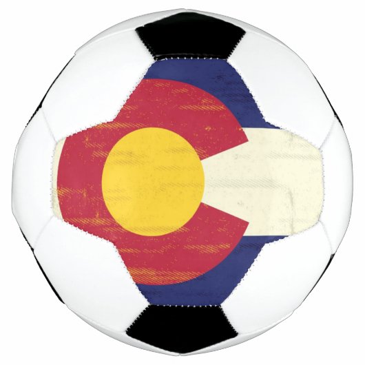 Grunge Flag van Colorado Voetbal (Voorkant)