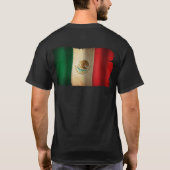 Grunge Flag van Mexico T-shirt (Achterkant)
