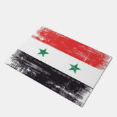 Grunge Flag van Syrië. Deurmat (Schuin)