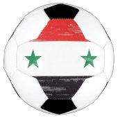 Grunge Flag van Syrië. Voetbal (Voorkant)