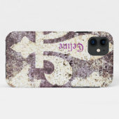 Grunge fleur de lis phone case (Achterkant (horizontaal))