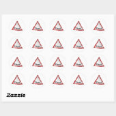 Grunge Flood Sign Ronde Sticker (Vel)