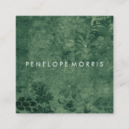 Grunge  Floral Beauty Stylist Vierkante Visitekaartje