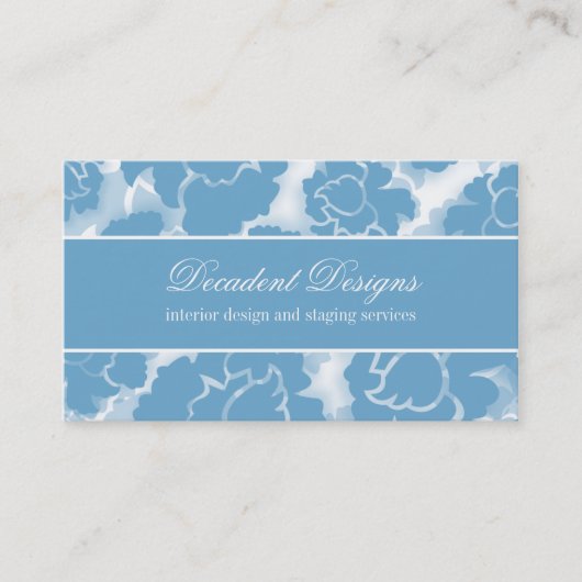 Grunge Floral Decadence Visitekaartje (Voorkant)