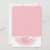 Grunge Floral Foto geboorteaankondiging Aankondiging (Achterkant)