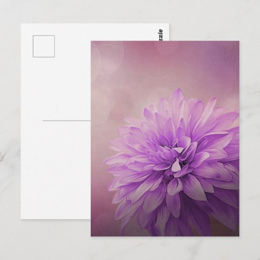 Grunge Flower texture Magnet Briefkaart (Voorkant / Achterkant)
