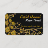 Grunge Flower & Vine ArtWork Visitekaartje (Voorkant)