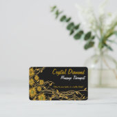 Grunge Flower & Vine ArtWork Visitekaartje (Staand voorkant)