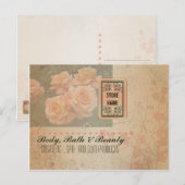  Grunge Flowers - Briefkaart (Voorkant / Achterkant)