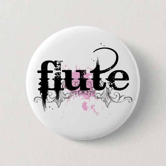 Grunge Flute Music Button (Voorkant)