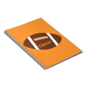 Grunge Football Coach Notitieboek (Rechterzijde)