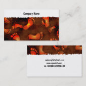 Grunge Footprint Visitekaartje (Voorkant / Achterkant)