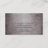 Grunge Fork Knife Spoon Restaurant Cafe Catering B Visitekaartje (Achterkant)