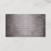 Grunge Fork Knife Spoon Restaurant Cafe Catering Visitekaartje (Achterkant)