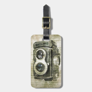 Grunge fotograaf fotografie  camera bagagelabel