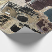 Grunge fotograaf fotografie camera cadeaupapier (Hoek)