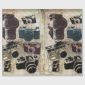 Grunge fotograaf fotografie camera cadeaupapier (Vlak)