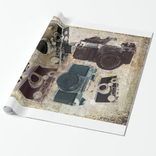 Grunge fotograaf fotografie  camera cadeaupapier