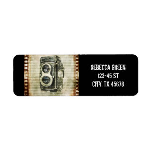 Grunge fotograaf fotografie  camera etiket