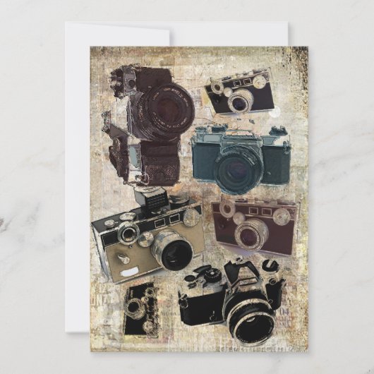 Grunge fotograaf fotografie camera kaart (Voorkant)