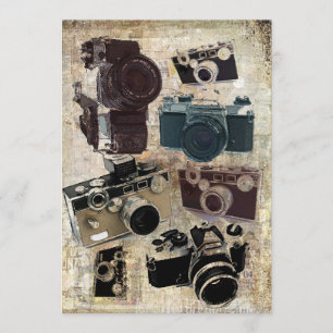 Grunge fotograaf fotografie  camera kaart