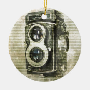 Grunge fotograaf fotografie camera keramisch ornament