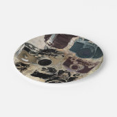 Grunge fotograaf fotografie camera papieren bordje (Gekanteld)