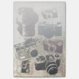 Grunge fotograaf fotografie  camera post-it® notes