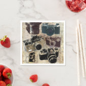 Grunge fotograaf fotografie camera servetten (Insitu)
