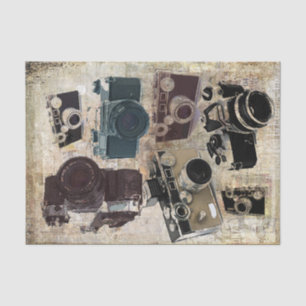 Grunge fotograaf fotografie  camera tissuepapier